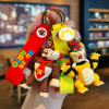6 Styles Super Mario Keychain Mario Bros Luigi Toad Yoshi Bowser Action Figure Model PVC Cartoon Bag Doll Pendant Toys Gift