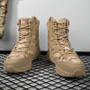 High Top Military Boots for Men Lace Up Combat Boots Outdoor Tactical Boot Army Desert Boots Mid-calf Ankle Boots Work Shoes Men