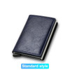 Rfid Credit Card Holder Men Wallets Bank Cardholder Case Small Leather Slim Thin Magic Mini Wallet Smart Minimalist Wallet 2023