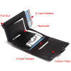 Custom Card Holder Anti-theft Carbon Fiber Wallet Men Credit Card Holder Zipper Coins Pocket Wallet RFID Card Case & Money Clips