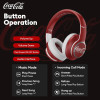 MINISO Coca-Cola T05 Bluetooth 5.3 Headphones Sport Long Battery Life Earbuds Foldable Headset Gaming Low Latency Earphones