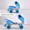 The New Adjustable Children Roller Skates Skating Flashing Sliding Inline Sneaker 4 Wheels 2 Row Outdoor Roller Skates