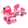 The New Adjustable Children Roller Skates Skating Flashing Sliding Inline Sneaker 4 Wheels 2 Row Outdoor Roller Skates