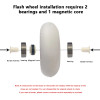 1Pc Skating Wheels LED Light Flashing Roller 80mm For Outdoors Skating Wheels Scooter Flashing Roller Inline Skating Wheel