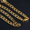Gold Chain Rough Necklace Hot Long Necklace Fashion Jewelry 18 K 4/6/8/10MM 50cm 20inch Men Chain Necklace Wholesale