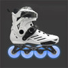 Original Roselle Inline Roller Skates Shoes Super Flashing LED PU wheels Flat Frame Salom Slide FSK Street Asphalt Road Patines