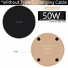 50W Wireless Charges Phone Charger Fast Charging For iPhone 14 Pro Max 12 13 mini 8 Xiaomi Samsung Huawei Wireless Charging Pad