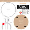50W Wireless Charges Phone Charger Fast Charging For iPhone 14 Pro Max 12 13 mini 8 Xiaomi Samsung Huawei Wireless Charging Pad