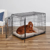 Houses Kennels Dog Crate 22"/24"/30"/36"/42"/48" Double Door Folding Metal Homes for Pets ,Divider Panel, Leak-Proof Dog Pan
