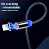 3A LED Magnetic USB Cable Fast Charging Type C Cable Magnet Charger Data Charge Micro USB Cable Mobile Phone Cable USB Cord