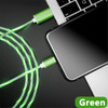 Glowing LED Light USB 3 IN 1 cable Phone Fast Charging Charger Luminous Type C Cable For Xiaomi Iphone Samsung Phone Accessories