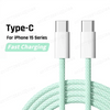 Original PD 60W USB C to USB C Cable for iPhone 15 Plus Pro Max iPad MacBook Turbo charging Line for Samsung S23 Xiaomi Huawei