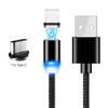 LED Magnetic USB Cable Fast Charging Type C Cable Magnet Charger Data Charge Micro USB Cable Mobile Phone Cable USB Cord