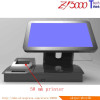 new i5 3317 8G 512G SSD 15.6" all in one touch screen pos system with 58 mm printer building