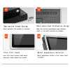 12" 10 15 inch Industrial Panel all in one PC mini Computer Capacitive Touch core i3 i5 i7 with RS232 com Win 10 Pro WiFi