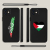 Palestine Flag Map Passport Phone Case For iPhone 15 14 13 12 11 Pro Mini X XR XS MAX SE20 8 Plus Silicone Cases with Hand Strap