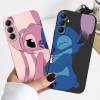 For Samsung Galaxy A14 Disney Cartoon Lilo & Stitch Case Silicone Phone Cover For Samsung A 14 A 1 4 6.6'' Fundas Couqe Bumper
