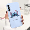 For Samsung Galaxy A14 Disney Cartoon Lilo & Stitch Case Silicone Phone Cover For Samsung A 14 A 1 4 6.6'' Fundas Couqe Bumper
