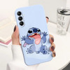 For Samsung Galaxy A14 Disney Cartoon Lilo & Stitch Case Silicone Phone Cover For Samsung A 14 A 1 4 6.6'' Fundas Couqe Bumper