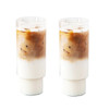 Coffee Glass Cups Stackable Glassware Stripe Simple Transparent Cocktail Bar Beverages Soda Water Juice Mugs Cup Drinkware