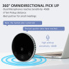 Conference Speaker Microphone USB mic Desktop Omnidirectional Voice Pickup Touch Keys with 3.5mm Audio Jack for Call PC