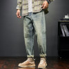 KSTUN Jeans For Men Baggy Pants Loose Fit Harem Pants Vintage Clothes Men Fashion Pockets Patchwork Large Trousers Oversized 42