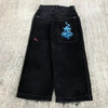 JNCO American Baggy Jeans Y2K Hip Hop Rock Men Women cargo pants Vintage Embroidery Pattern Harajuku wide leg jeans Streetwear