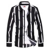 Fashion Men Long Sleeve Stripe Shirts Spring Autumn New Korean Clothing Streetwear Lapel Male Business Casual Cotton Social Tops