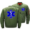 EMT Emergency Ambulance Star Of Life EMS Bomber Jacket Streetwear Thick Windbreaker Mens Aviator Jackets Coat Parkas Clothes 5XL