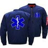 EMT Emergency Ambulance Star Of Life EMS Bomber Jacket Streetwear Thick Windbreaker Mens Aviator Jackets Coat Parkas Clothes 5XL