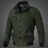 2023 Spring and Autumn New Workwear Flight Jacket Men's Thin Casual Top Coat Air Force Standing Collar Coat