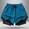 2023 New Street Fashion Shorts Men's2 In1 Double Layer Quick Dry Sports Style Fitness Jogging Workout Men's Casual Shorts 4XL