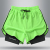 2023 New Street Fashion Shorts Men's2 In1 Double Layer Quick Dry Sports Style Fitness Jogging Workout Men's Casual Shorts 4XL