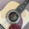 Solid Spruce Top 12 String Guitar D Type 45 Type 41 "Guitar Abalone Mosaic, abalone binding top and back, electric, free shippin