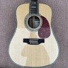 Solid Spruce Top 12 String Guitar D Type 45 Type 41 "Guitar Abalone Mosaic, abalone binding top and back, electric, free shippin