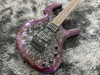 Electric Guitar with Mahogany Body and Neck Black Hardware, Purple Color, China OEM