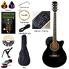 thin body acoustic-electric guitar beginner guitar 40inch good quality