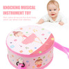 Cartoon Children Drum Instrument Kids Wooden Drum Drumming Instrument Educational Baby Musical Toy Percussion Instrument