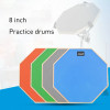 8 Inch Rubber Wooden Dumb Drum Practice Training Drum Pad Percussion Instruments Accessories For Music Lover Jazz Drums Exercise