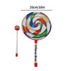 Lollipop Hand Drum 6 Inch / 8 Inch / 10 Inch Percussion Instruments Colorful Dance Props Infant Musical Toys Teaching Aids