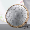 13 Inch 15 Tone Steel Tongue Drum with Drumsticks Professional Percussion Instruments Psychotherapy Meditation Gift for Beginner