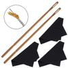 YOUZI Flute Cleaning Rod Kit Flute Probe Rod Cleaning Swabs Stick Woodwind Musical Instruments Accessories