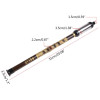 1Pc Chinese Ethnic Instrument Black Bamboo Bawu Pipe BaWu Flute Tune G Detachable