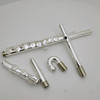 New Alto Flute G Tune 16 Closed Hole Mosaic shells Keys Sliver Plated Musical Instrument with case free shipping