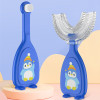 New U-Shape Toothbrush Manual Kids Toothbrush Teeth Cleaning Tool Soft Silicone Teeth Whitening Cleaning Tool Cartoon Oral Brush
