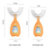 New U-Shape Toothbrush Manual Kids Toothbrush Teeth Cleaning Tool Soft Silicone Teeth Whitening Cleaning Tool Cartoon Oral Brush