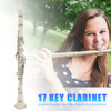 Bb Clarinet 17 Keys with Case Orchestra Musical Instruments White Gloves/Cleaning Cloth Woodwind Instrument Barrels/Reeds