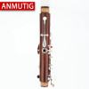 ANMUTIG-Bb Red Wood Professional Clarinet, 17 Silver Keys