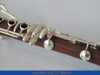 SR New Rose Wooden 19 Key Bb Clarinet With Mouthpiece Silver Plated Keys