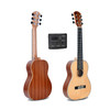 Free shipping 30" baritone Ukulele With Spruce TOP /Sapele Body, 30 inch Electric ukulele baritone with pickup Laser engraving